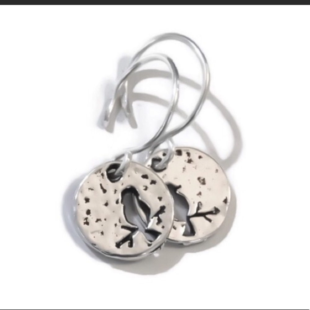 DONATED! Bird on a Branch Mini Earrings - Picture 5 of 10